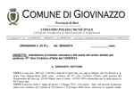 Ordinanza 43 PM: Interdizione al transito veicolare